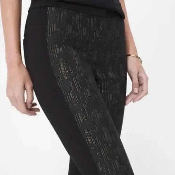 White House Black Market The Skinny Metallic Pants Sz 2 - Picture 2 of 13